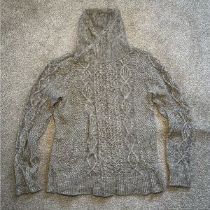 L.L. Bean Cotton Tan Cable Knit Sweater